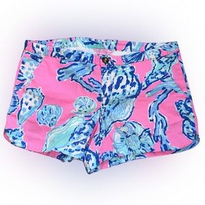 Lilly Pulitzer Adie Shorts Adie Short Pink Pout Barefoot Princess Size 4